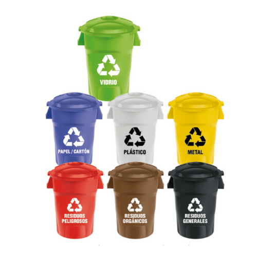 Tachos de basura 145 lts